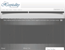 Tablet Screenshot of hospitalityintls.com